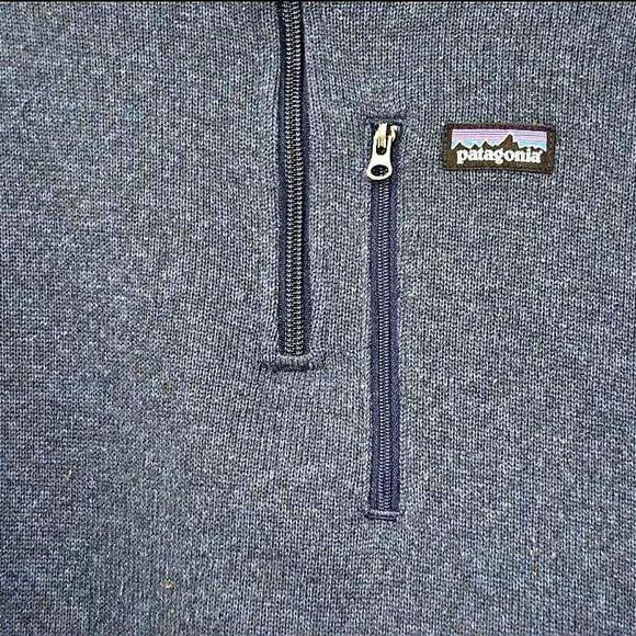 Patagonia Better Sweater Women's Blue 1/4 Zip Pullover Size XL - Picture 7 of 8